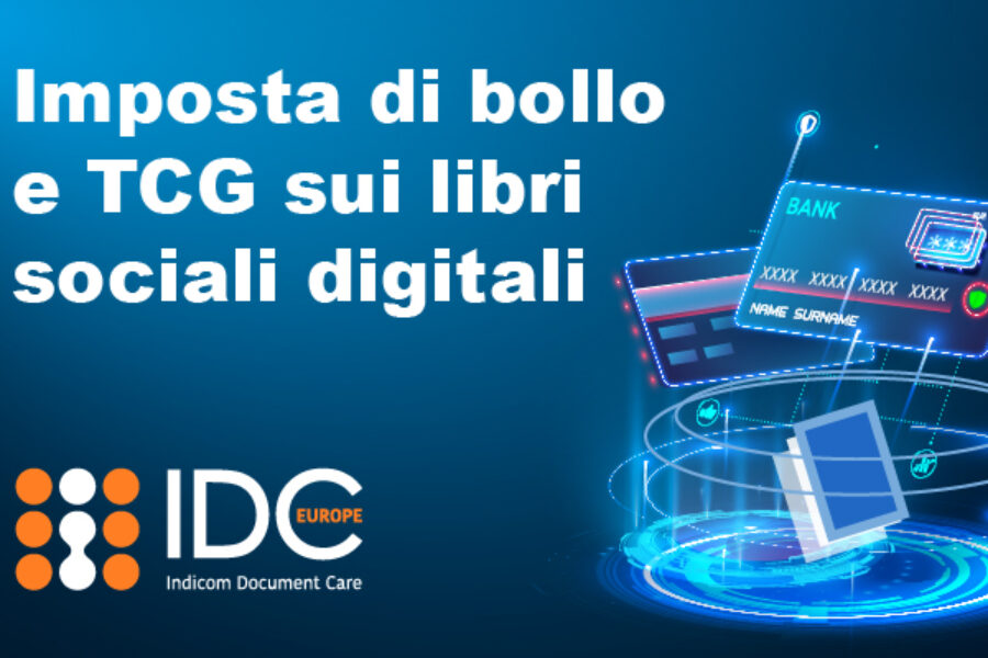 Imposta di bollo e TCG sui libri sociali digitali